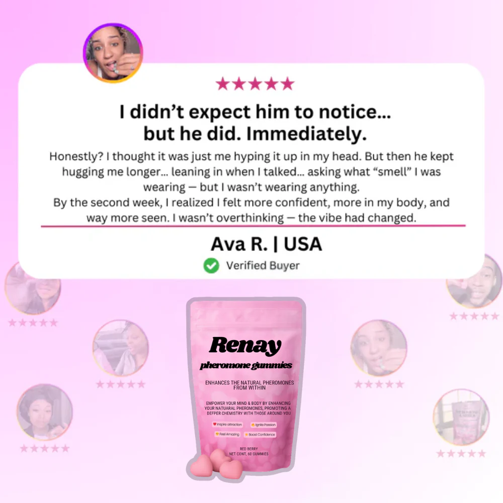 Renay Pheromone Gummies - Enhances Your Natural Pheromones From Within - 30 Count Mixed Berry Flavor - Image 4